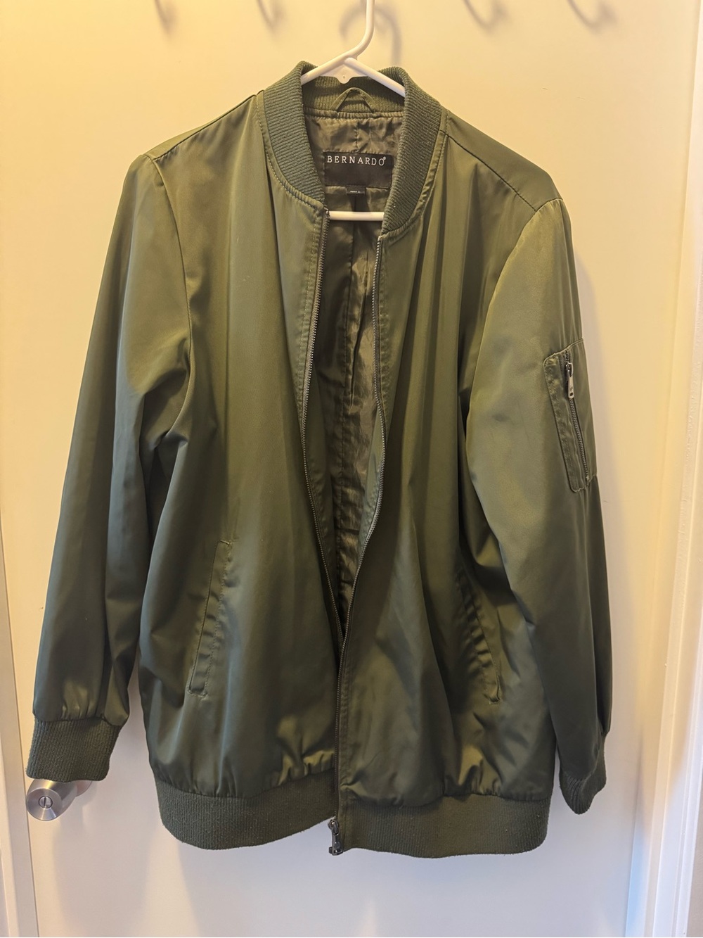 Bernardo Olive Green Bomber Jacket